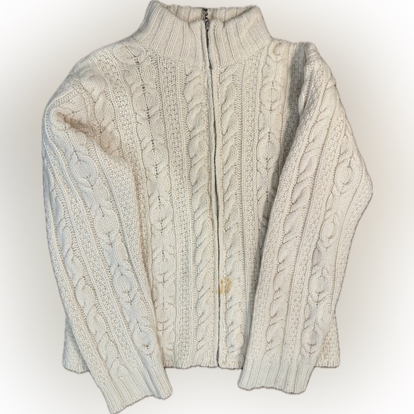 Aran Crafts Natural Wool Sweater - Picture 1 of 5